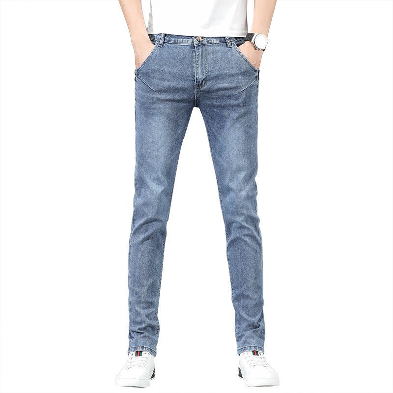 POWQUE Urban Korean Slim Fit Jeans for Men - POWQUE URBAN STYLE