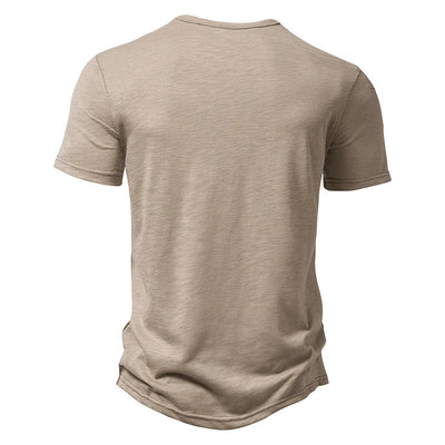 POWQUE Urban Men's Hip Hop T-Shirt Cotton Henley - POWQUE URBAN STYLE