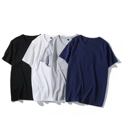 POWQUE Urban Men's Summer Casual T-Shirt - Black - POWQUE URBAN STYLE
