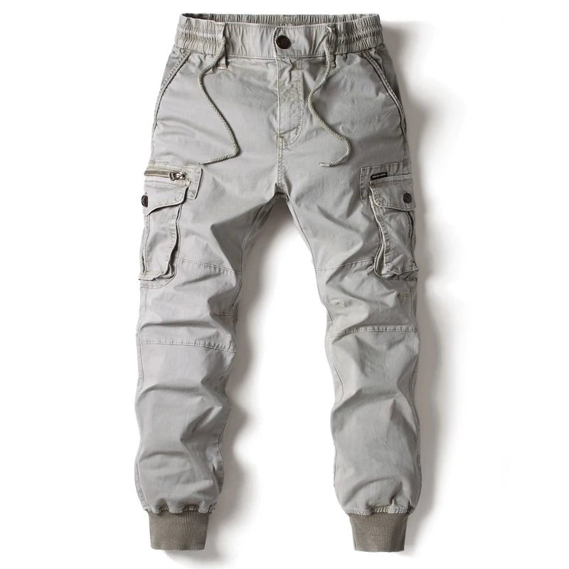 POWQUE Urban Men's Tactical Cargo Pants with Elastic Cuffs - POWQUE URBAN STYLE