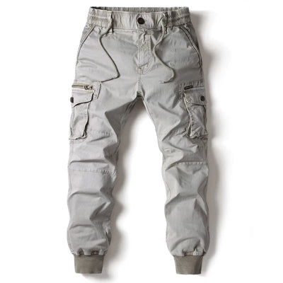POWQUE Urban Men's Tactical Cargo Pants with Elastic Cuffs - POWQUE URBAN STYLE