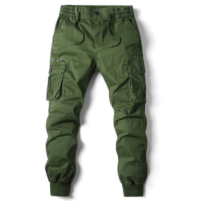 POWQUE Urban Men's Tactical Cargo Pants with Elastic Cuffs - POWQUE URBAN STYLE