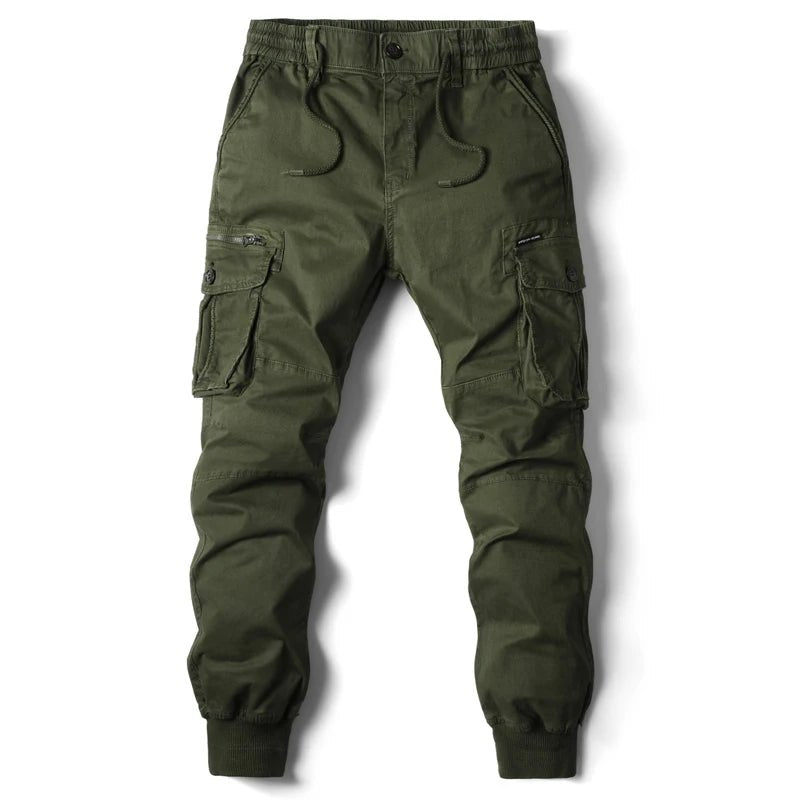 POWQUE Urban Men's Tactical Cargo Pants with Elastic Cuffs - POWQUE URBAN STYLE