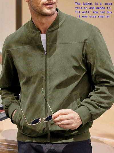 POWQUE Urban Men's Velvet Bomber Jacket – Soft & Stylish - POWQUE URBAN STYLE