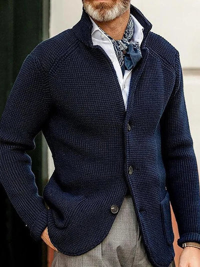 POWQUE Urban Military Green Sweater Coat Men Casual - POWQUE URBAN STYLE