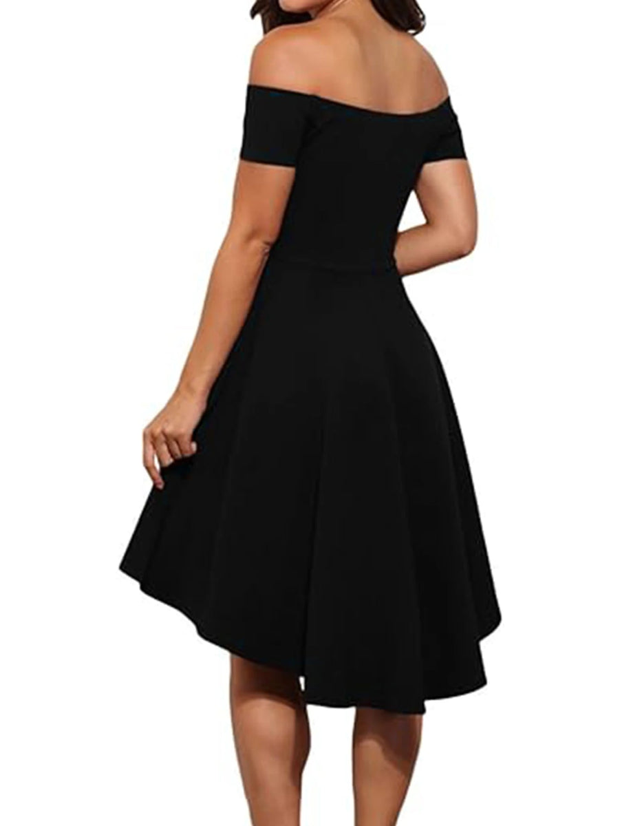 POWQUE Urban Off Shoulder Party Dress for Women - POWQUE URBAN STYLE