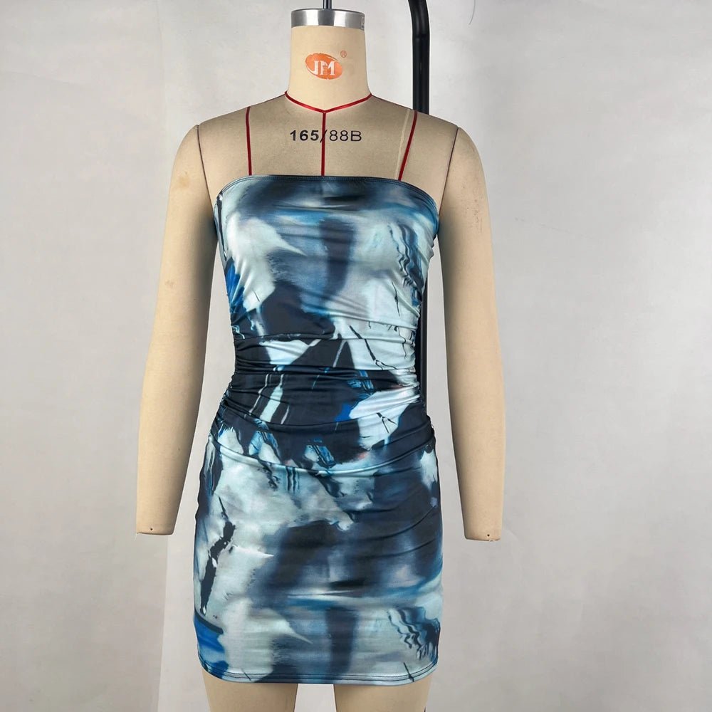 POWQUE Urban Slimming Tube Top Dress - Bold Streetwear - POWQUE URBAN STYLE