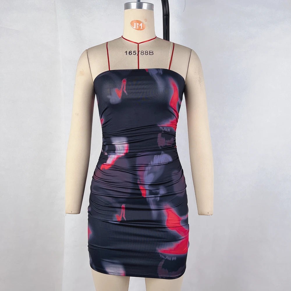 POWQUE Urban Slimming Tube Top Dress - Bold Streetwear - POWQUE URBAN STYLE