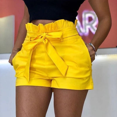 POWQUE URBAN STYLE 5XL High Waist Summer Shorts Women - POWQUE URBAN STYLE