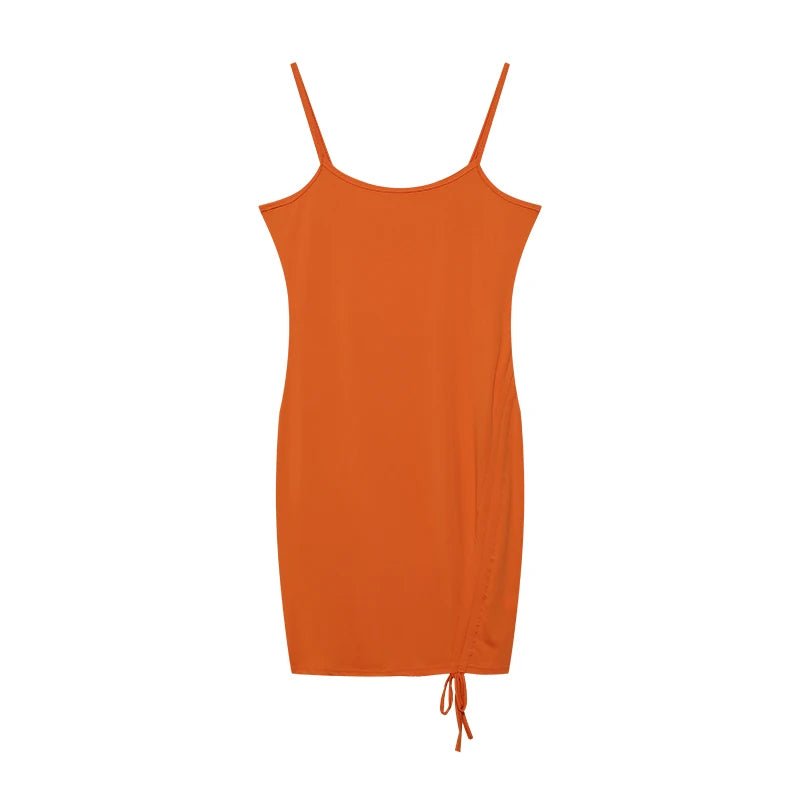 POWQUE URBAN STYLE Chic Multi - Color Pleated Dress - POWQUE URBAN STYLE