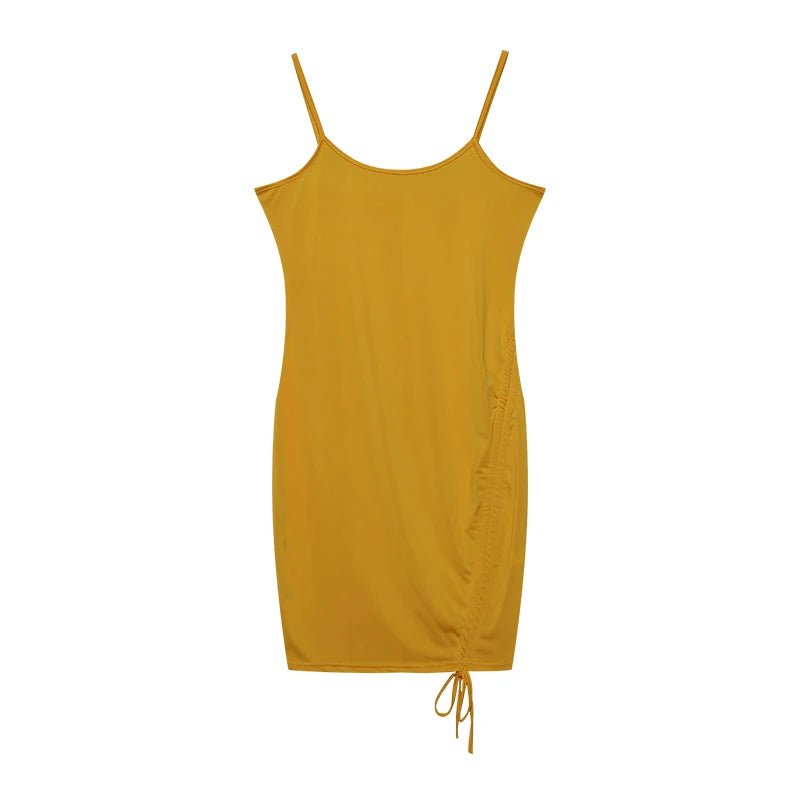 POWQUE URBAN STYLE Chic Multi - Color Pleated Dress - POWQUE URBAN STYLE