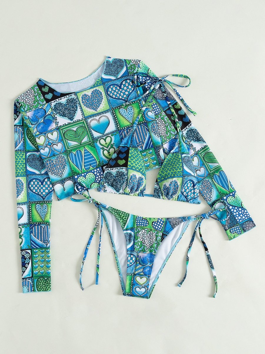 POWQUE URBAN STYLE Chic Split Bikini Swimwear for Women - POWQUE URBAN STYLE
