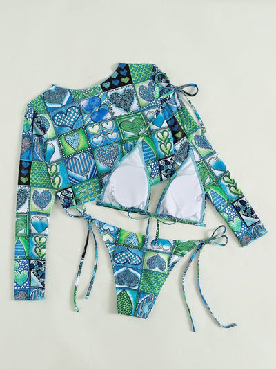 POWQUE URBAN STYLE Chic Split Bikini Swimwear for Women - POWQUE URBAN STYLE