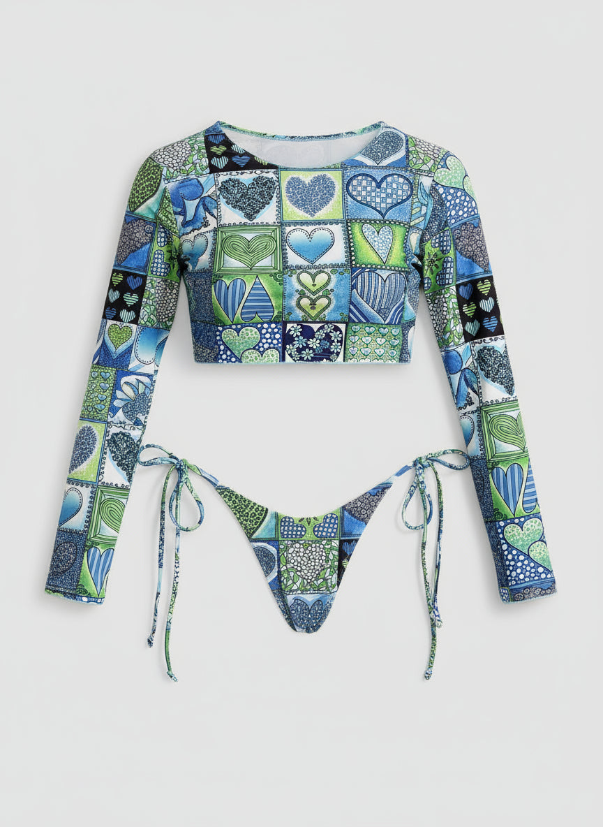 POWQUE URBAN STYLE Chic Split Bikini Swimwear for Women - POWQUE URBAN STYLE