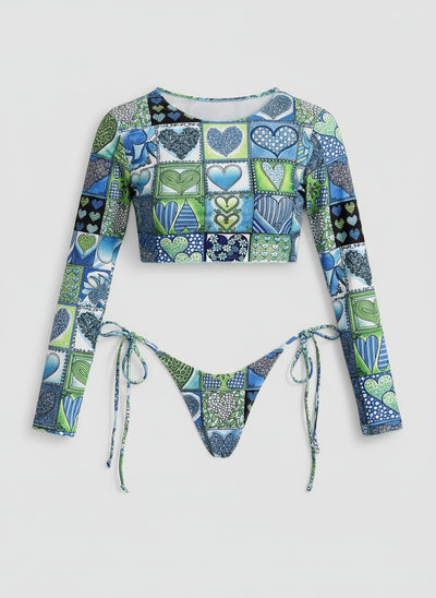 POWQUE URBAN STYLE Chic Split Bikini Swimwear for Women - POWQUE URBAN STYLE