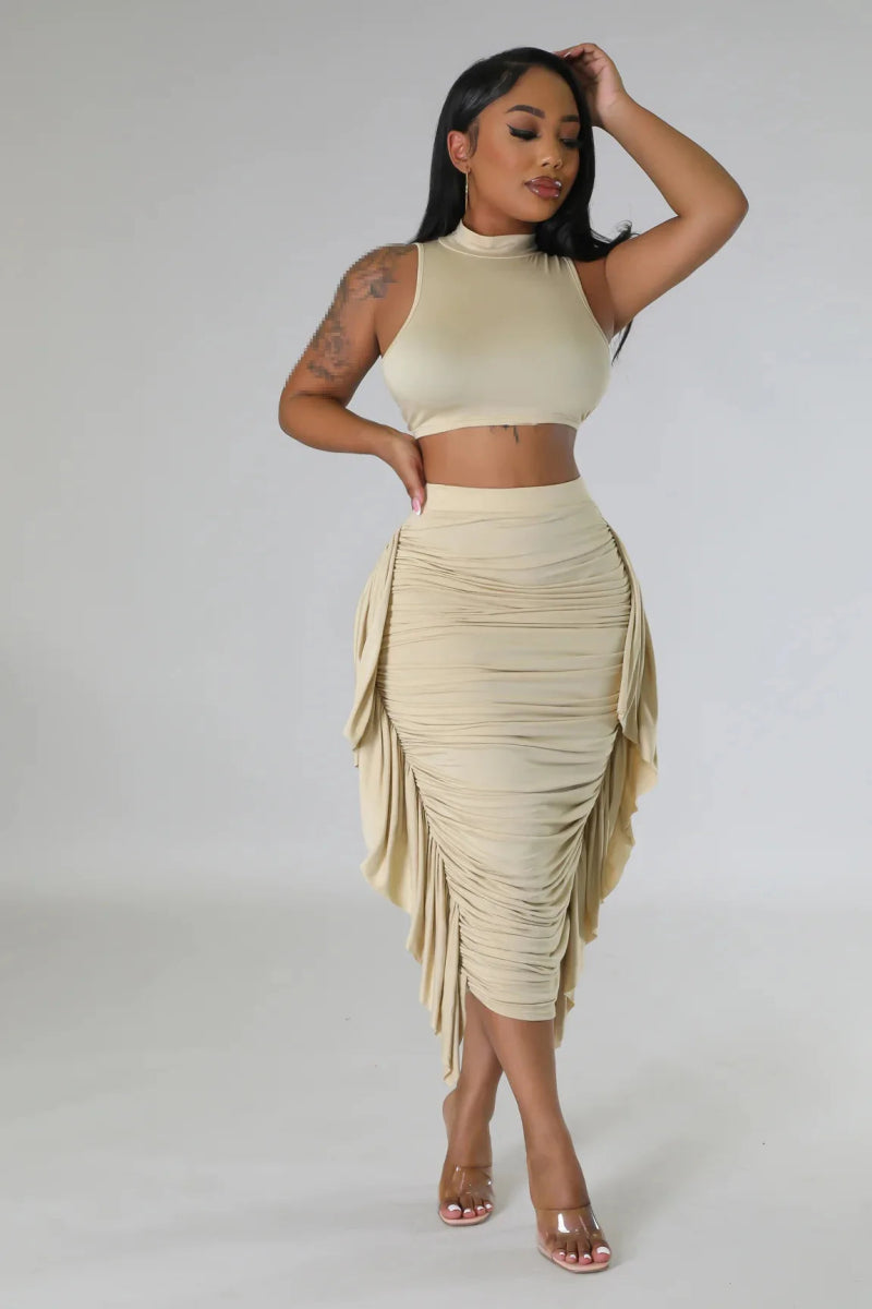 POWQUE URBAN STYLE Chic Summer Two - Piece Set - POWQUE URBAN STYLE