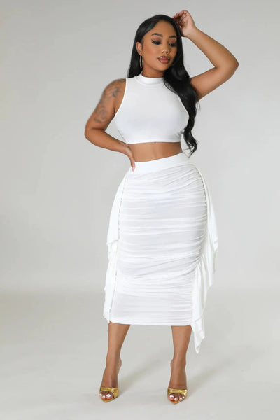 POWQUE URBAN STYLE Chic Summer Two - Piece Set - POWQUE URBAN STYLE