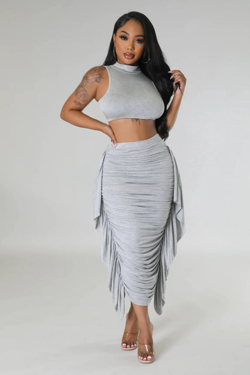 POWQUE URBAN STYLE Chic Summer Two - Piece Set - POWQUE URBAN STYLE