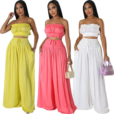 POWQUE URBAN STYLE Chic Two - Piece Night Out Outfit - POWQUE URBAN STYLE