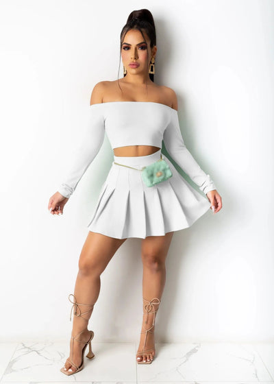 POWQUE URBAN STYLE Chic Two Piece Summer Set for Women - POWQUE URBAN STYLE