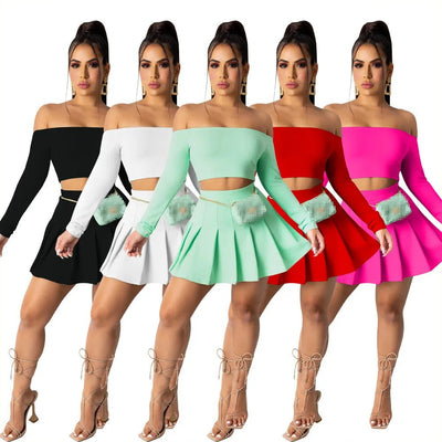 POWQUE URBAN STYLE Chic Two Piece Summer Set for Women - POWQUE URBAN STYLE