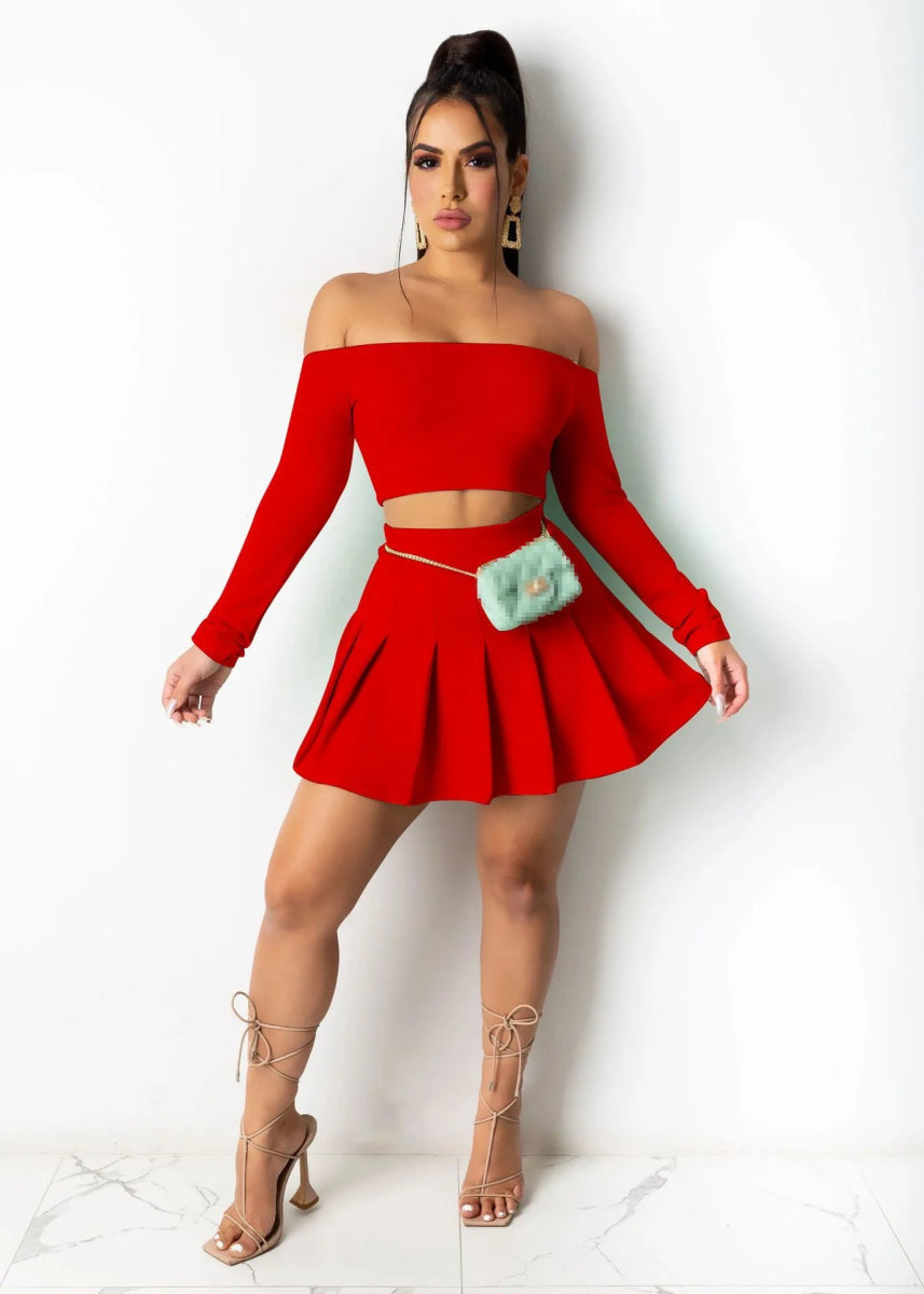 POWQUE URBAN STYLE Chic Two Piece Summer Set for Women - POWQUE URBAN STYLE