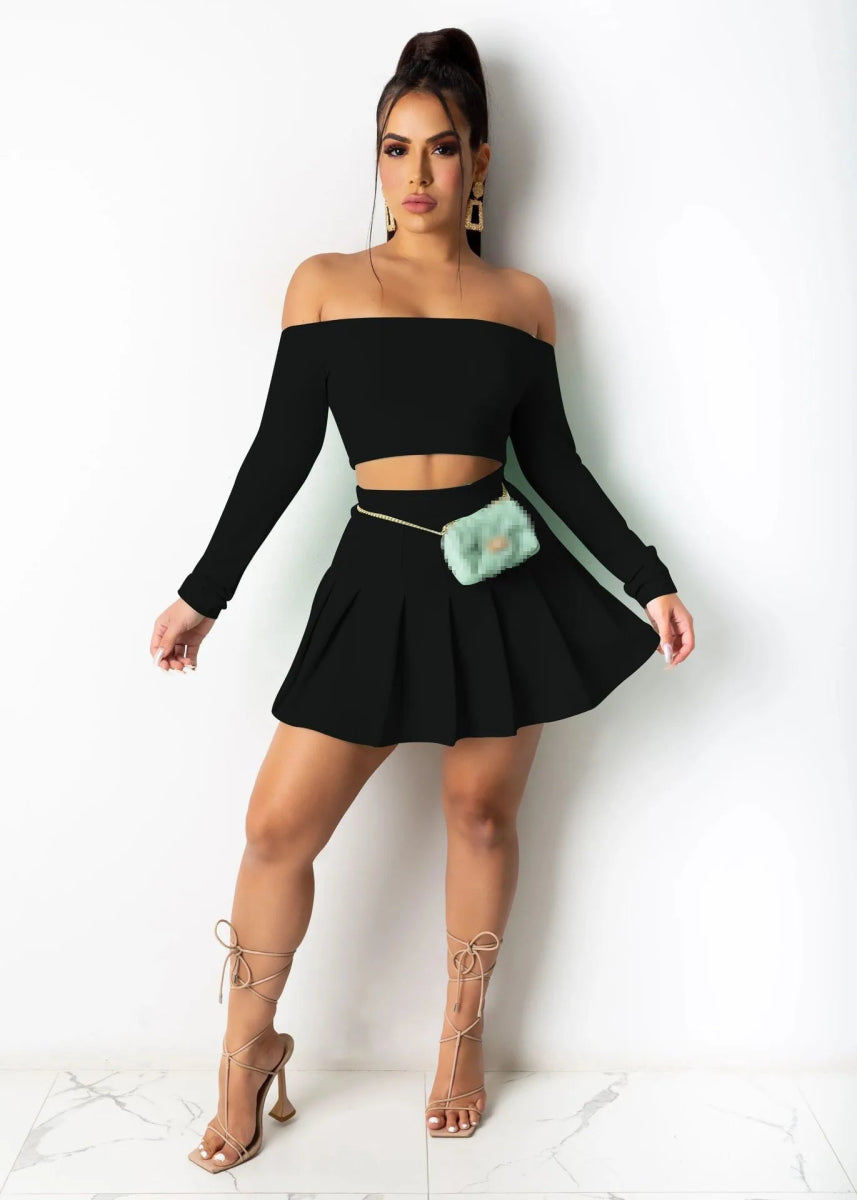 POWQUE URBAN STYLE Chic Two Piece Summer Set for Women - POWQUE URBAN STYLE