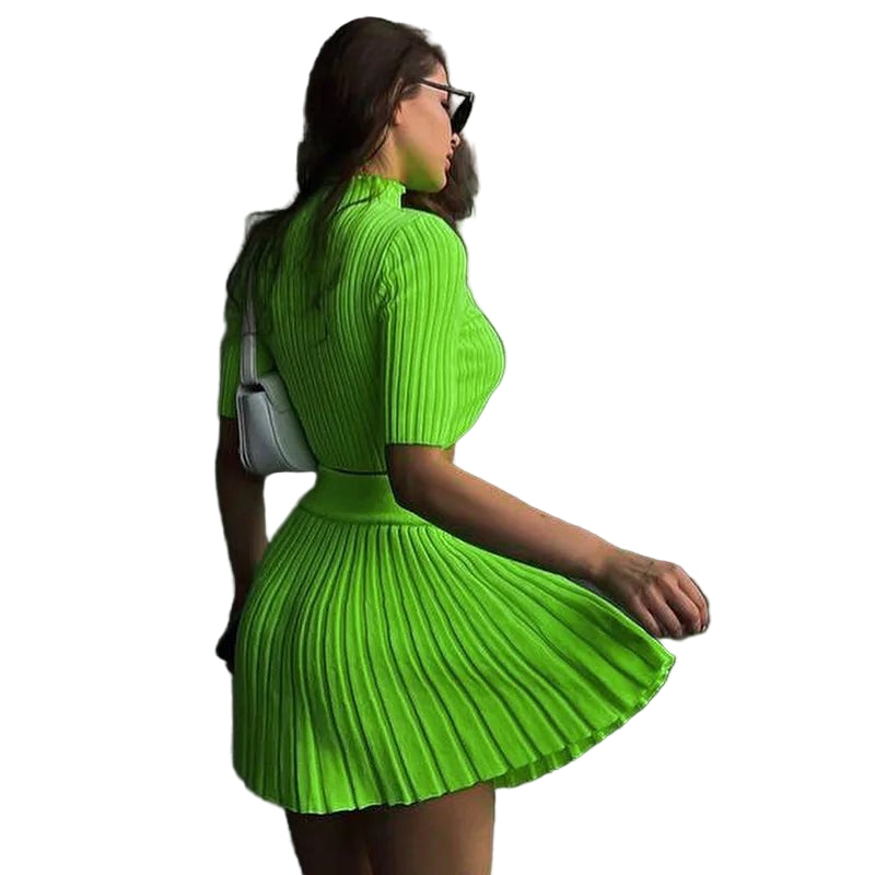POWQUE URBAN STYLE Chic Women's Knitted Dress Set - POWQUE URBAN STYLE