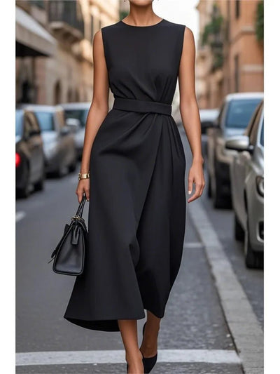POWQUE URBAN STYLE Elegant Sleeveless Summer Dress - POWQUE URBAN STYLE