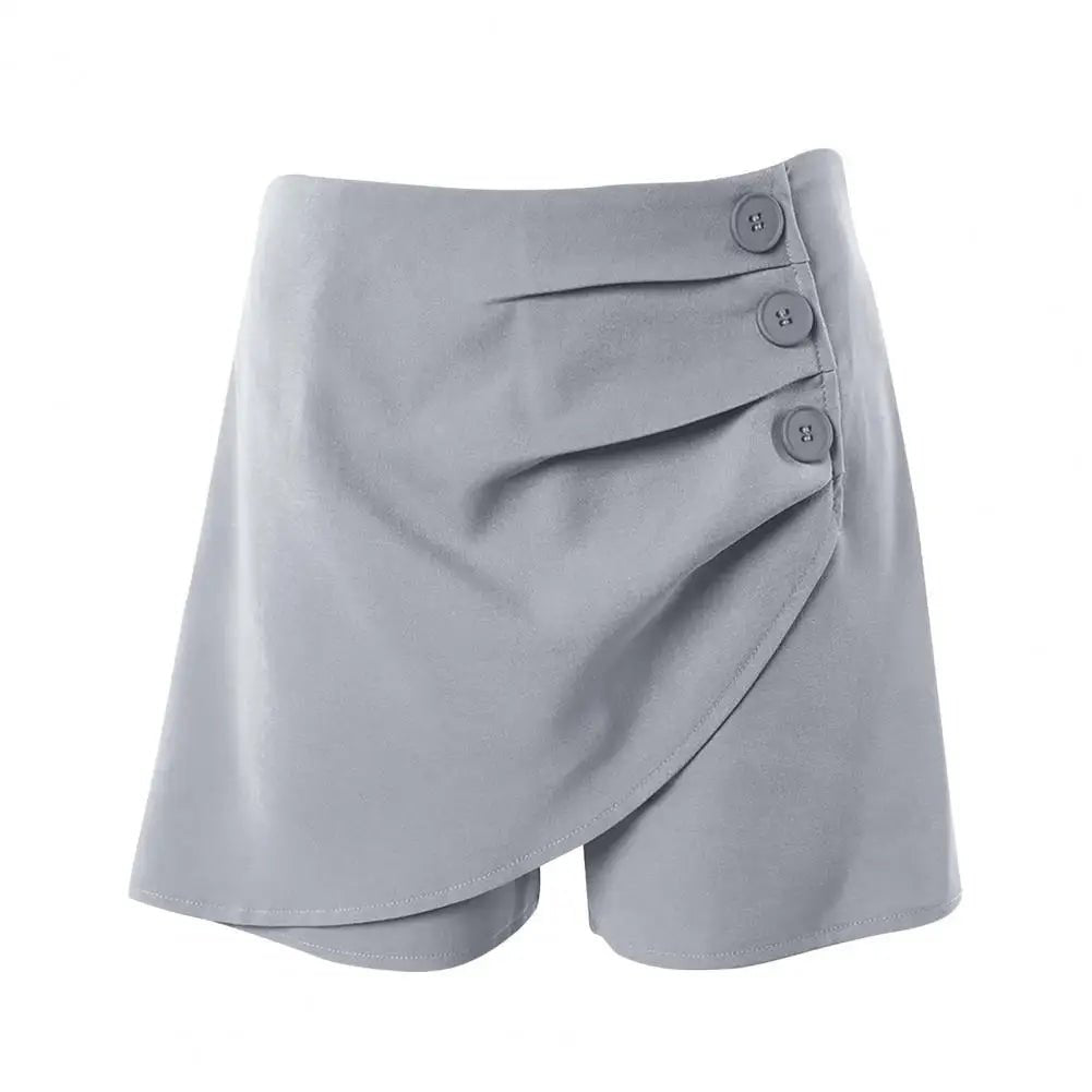 POWQUE URBAN STYLE High Waist Asymmetric Shorts - POWQUE URBAN STYLE