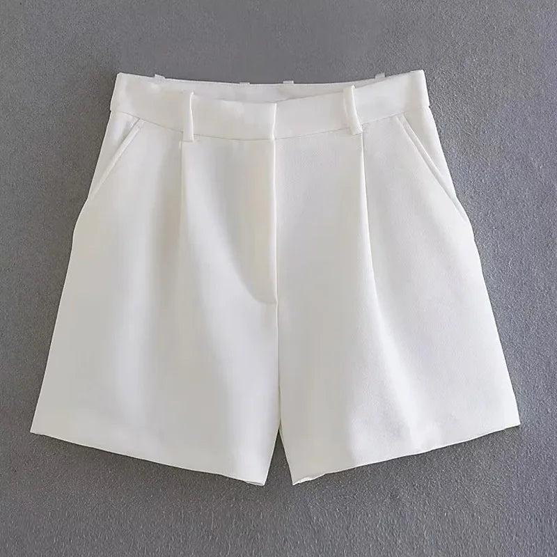 POWQUE Urban Style High Waisted Summer Shorts for Women - POWQUE URBAN STYLE