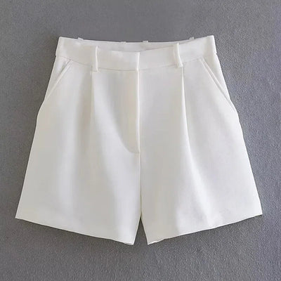 POWQUE Urban Style High Waisted Summer Shorts for Women - POWQUE URBAN STYLE