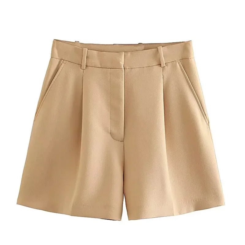 POWQUE Urban Style High Waisted Summer Shorts for Women - POWQUE URBAN STYLE