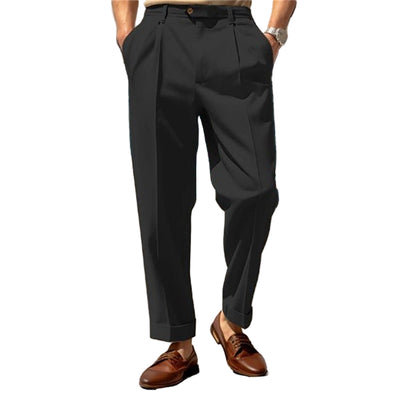 POWQUE URBAN STYLE Men's Casual Straight Suit Pants - POWQUE URBAN STYLE