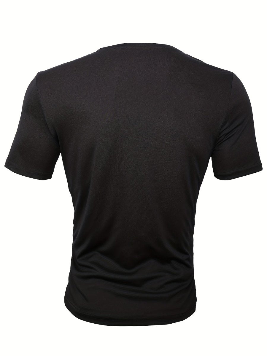 POWQUE URBAN STYLE Men's Cross Print T-Shirt - Bold Streetwear - POWQUE URBAN STYLE