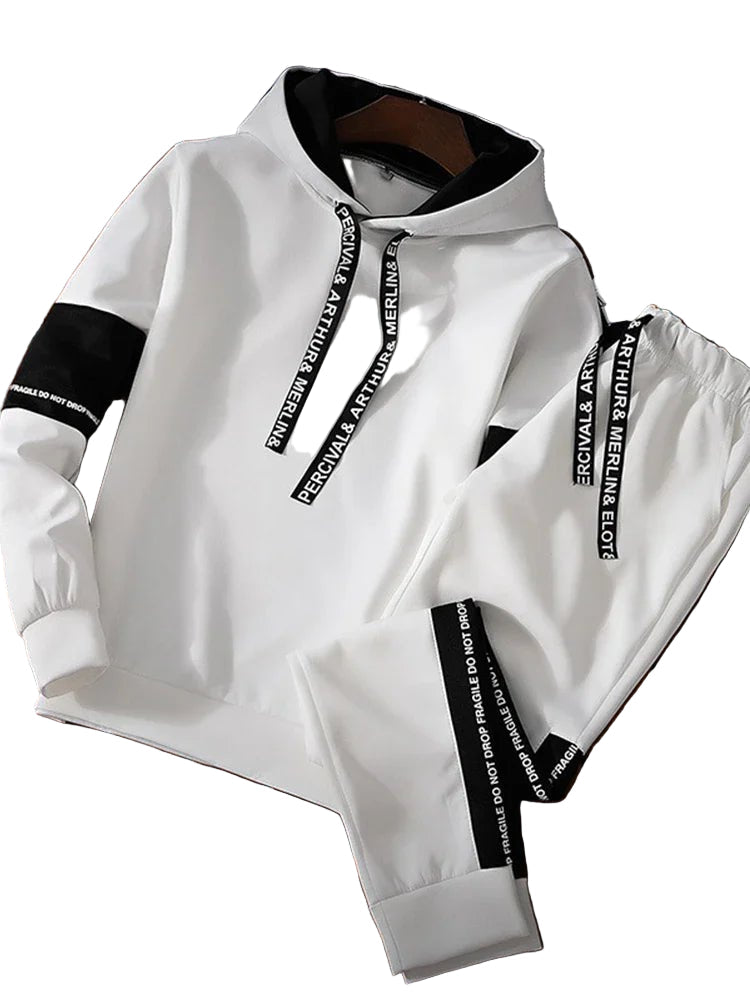 POWQUE Urban Style Men's Hoodie Tracksuit Set – Streetwear - POWQUE URBAN STYLE