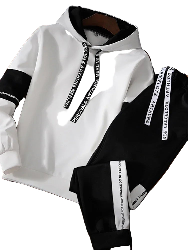 POWQUE Urban Style Men's Hoodie Tracksuit Set – Streetwear - POWQUE URBAN STYLE