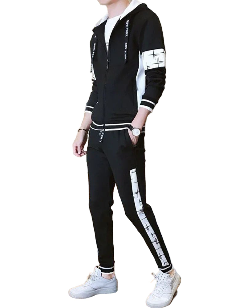 POWQUE Urban Style Men's Hoodie Tracksuit Set – Streetwear - POWQUE URBAN STYLE
