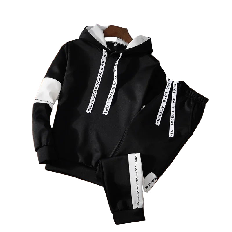 POWQUE Urban Style Men's Hoodie Tracksuit Set – Streetwear - POWQUE URBAN STYLE