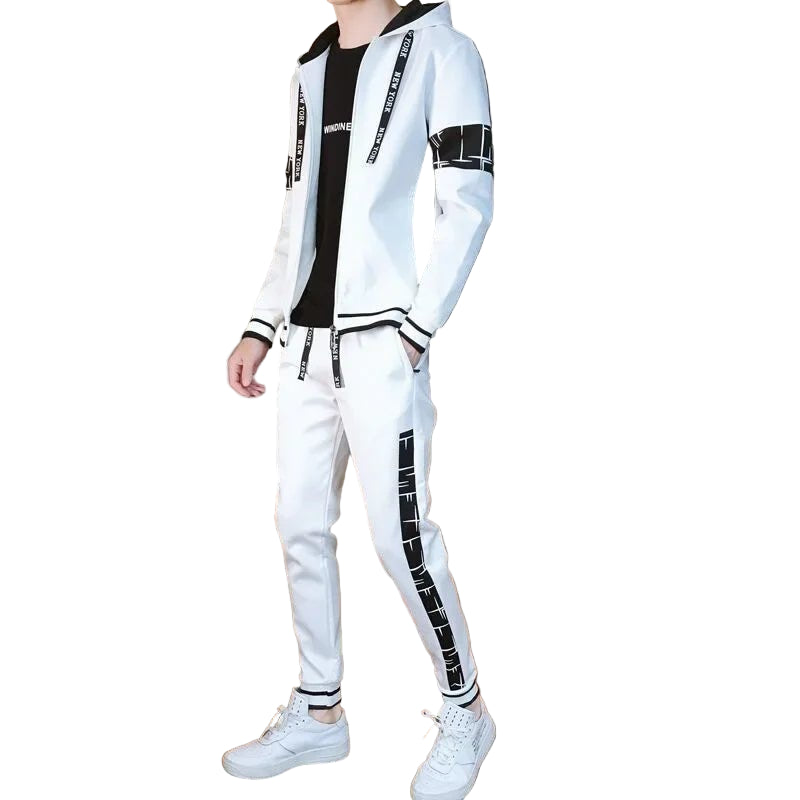 POWQUE Urban Style Men's Hoodie Tracksuit Set – Streetwear - POWQUE URBAN STYLE