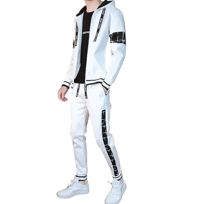 POWQUE Urban Style Men's Hoodie Tracksuit Set – Streetwear - POWQUE URBAN STYLE