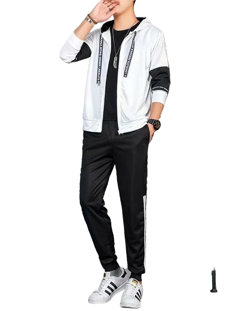 POWQUE Urban Style Men's Hoodie Tracksuit Set – Streetwear - POWQUE URBAN STYLE