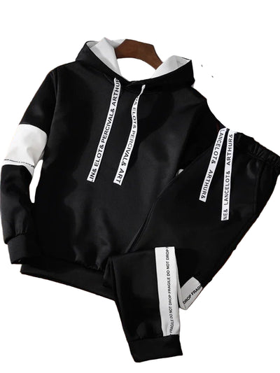POWQUE Urban Style Men's Hoodie Tracksuit Set – Streetwear - POWQUE URBAN STYLE