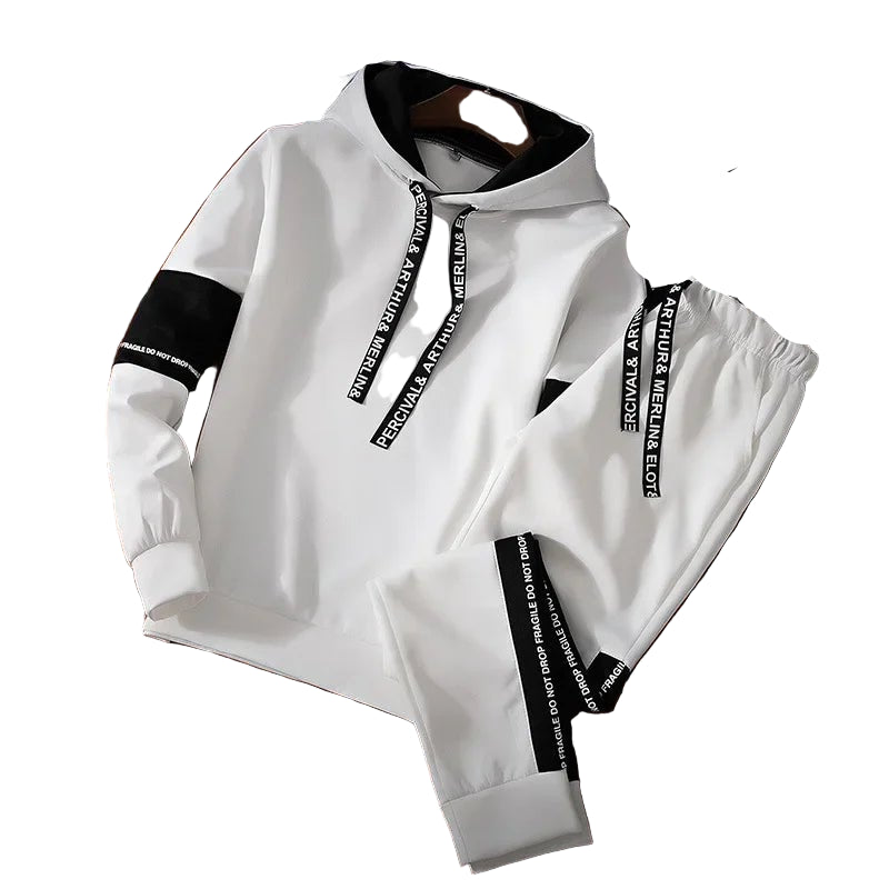 POWQUE Urban Style Men's Hoodie Tracksuit Set – Streetwear - POWQUE URBAN STYLE
