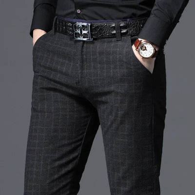 POWQUE URBAN STYLE Mens Premium Business Pants - POWQUE URBAN STYLE