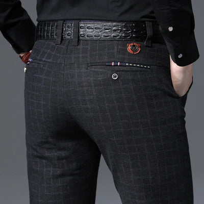 POWQUE URBAN STYLE Mens Premium Business Pants - POWQUE URBAN STYLE