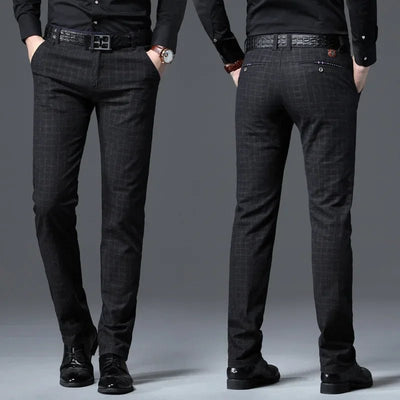 POWQUE URBAN STYLE Mens Premium Business Pants - POWQUE URBAN STYLE