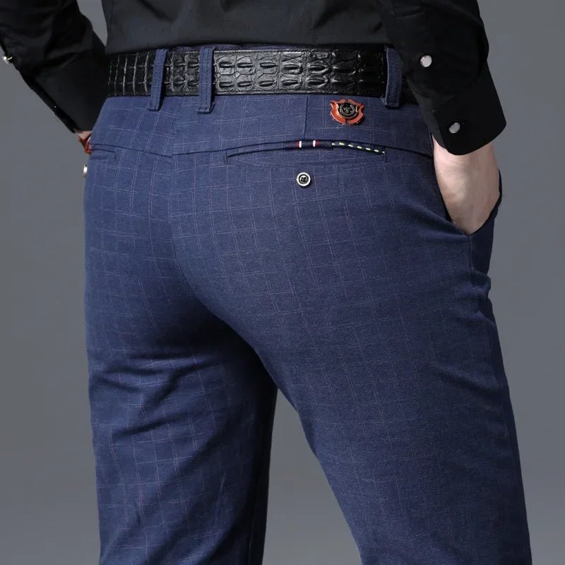 POWQUE URBAN STYLE Mens Premium Business Pants - POWQUE URBAN STYLE