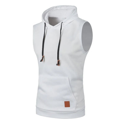 POWQUE URBAN STYLE Men's Sleeveless Hooded Gym Tank - POWQUE URBAN STYLE