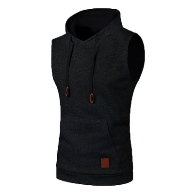 POWQUE URBAN STYLE Men's Sleeveless Hooded Gym Tank - POWQUE URBAN STYLE